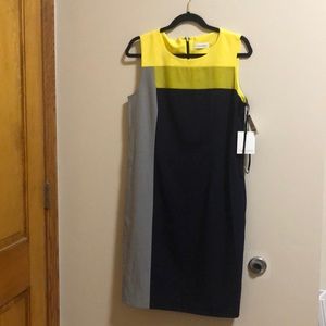 NWT Calvin Klein colorblock dress